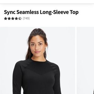 Fabletics long sleeve workout shirt